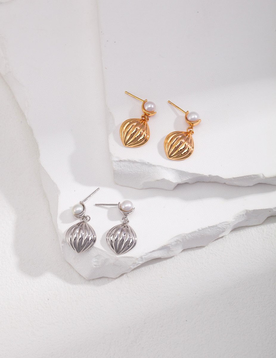 Cooper - Sterling Silver and Freshwater Earrings - Pearlorious Jewellery