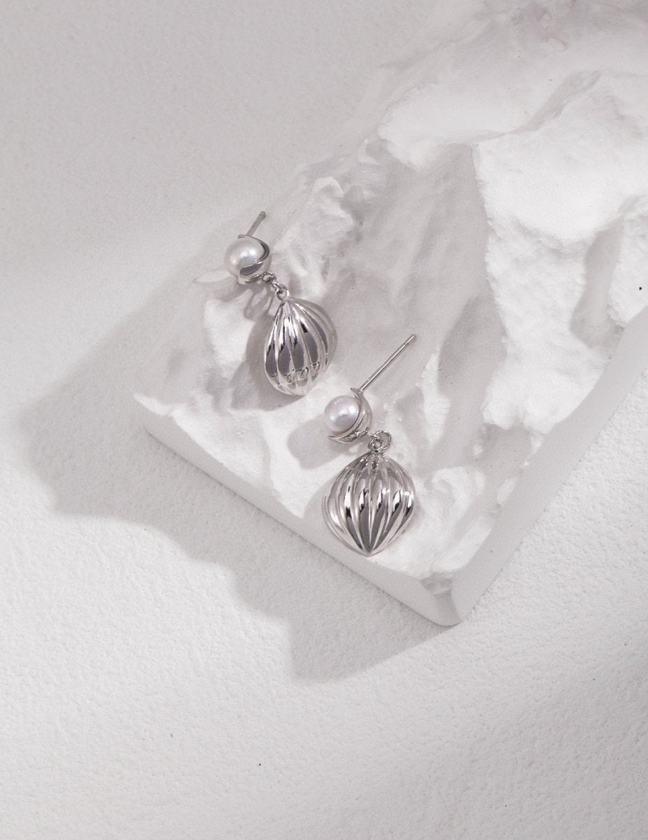 Cooper - Sterling Silver and Freshwater Earrings - Pearlorious Jewellery