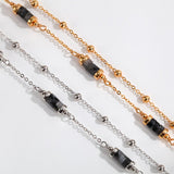 Elena - Good Luck Bracelet Sterling Silver with Black Labradorite Natural Crystal Bracelet - Pearlorious Jewellery