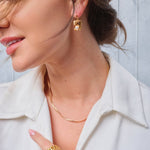 Elia - Sterling Silver and Freshwater Pearl Earrings - Pearlorious Jewellery