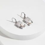 Elia - Sterling Silver and Freshwater Pearl Earrings - Pearlorious Jewellery