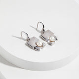 Elia - Sterling Silver and Freshwater Pearl Earrings - Pearlorious Jewellery