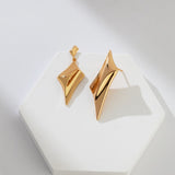 Eliana - Four-pointed Star AB Sterling Silver Earrings - Pearlorious Jewellery