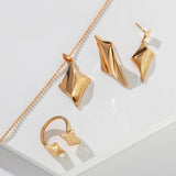 Eliana - Four-pointed Star AB Sterling Silver Earrings - Pearlorious Jewellery
