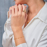Eliana - Sterling Silver Double Four-pointed Star Rings - Pearlorious Jewellery