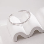 Emma - Sterling Silver Polished Bangle - Pearlorious Jewellery