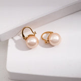 Emmie - Shell Pearl and Sterling Silver Earrings 14mm - Pearlorious Jewellery