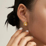 Enola - Sterling Silver and Freshwater Pearl Earrings - Pearlorious Jewellery