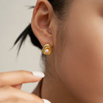 Enola - Sterling Silver and Freshwater Pearl Earrings - Pearlorious Jewellery