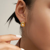 Enola - Sterling Silver and Freshwater Pearl Earrings - Pearlorious Jewellery