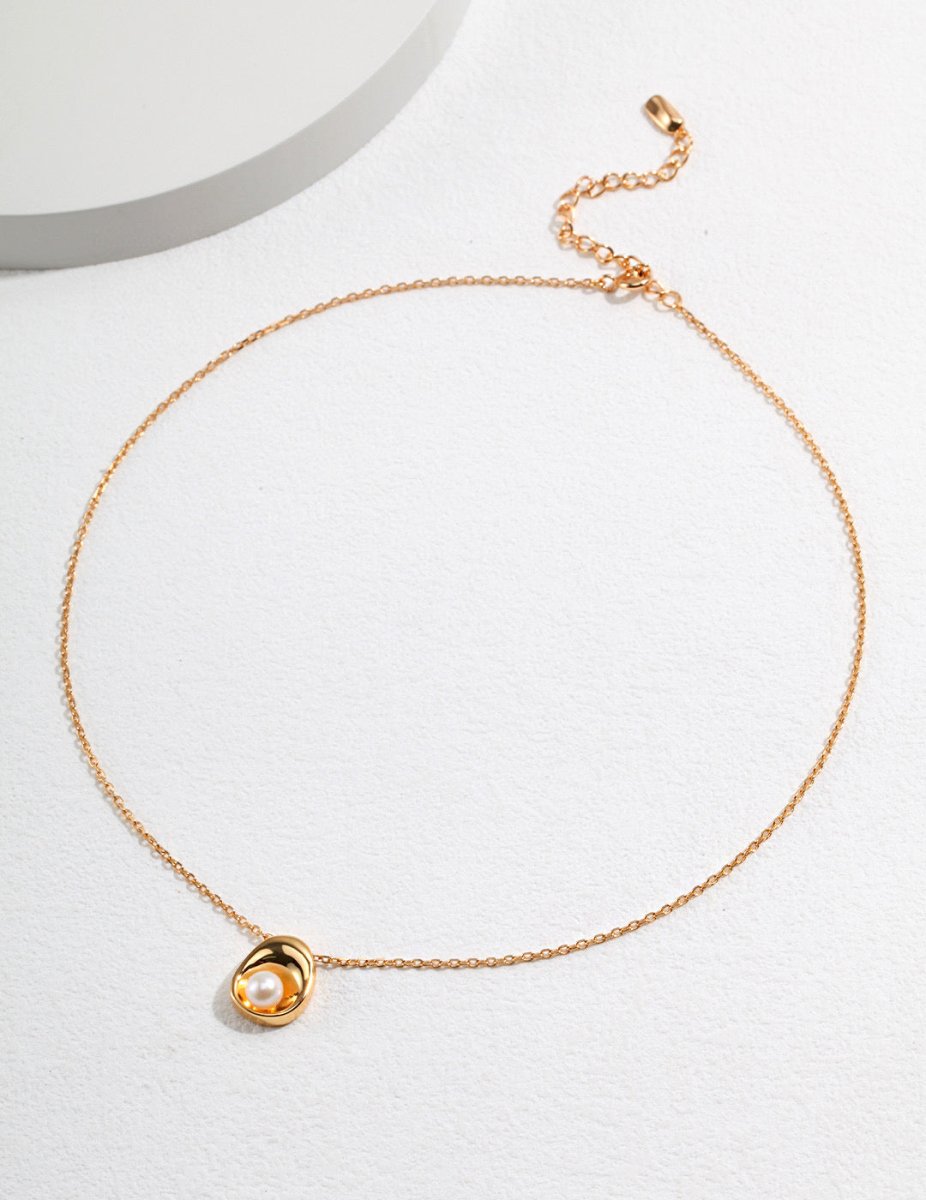 Enola - Sterling Silver and Freshwater Pearl Necklace - Pearlorious Jewellery