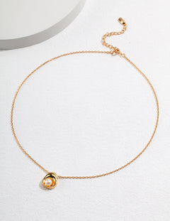 Enola - Sterling Silver and Freshwater Pearl Necklace - Pearlorious Jewellery