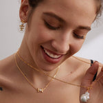 Erica - Irregular Baroque Pearl Pendant with Sterling Silver Chain Necklace - Pearlorious Jewellery