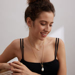 Erica - Irregular Baroque Pearl Pendant with Sterling Silver Chain Necklace - Pearlorious Jewellery