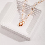 Evie - Camellia Pearl Necklace - Pearlorious Jewellery
