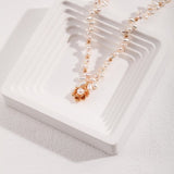 Evie - Camellia Pearl Necklace - Pearlorious Jewellery