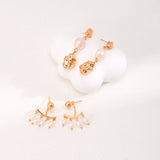 Evie - Sterling Silver and Pearl Drop Earrings - Pearlorious Jewellery
