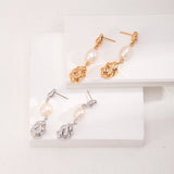 Evie - Sterling Silver and Pearl Drop Earrings - Pearlorious Jewellery