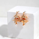 Freya - My Little Dress Sterling Silver and Freshwater Pearl Earrings - Pearlorious Jewellery