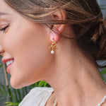 Freya - My Little Dress Sterling Silver and Freshwater Pearl Earrings - Pearlorious Jewellery