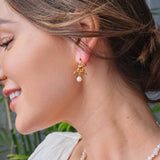 Freya - My Little Dress Sterling Silver and Freshwater Pearl Earrings - Pearlorious Jewellery