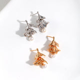 Freya - My Little Dress Sterling Silver and Freshwater Pearl Earrings - Pearlorious Jewellery