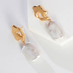 Gia - Irregular Baroque Pearl Earrings - Pearlorious Jewellery