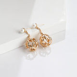 Gianna - Net Freshwater Pearl Earrings Best Gift for Her - Pearlorious Jewellery