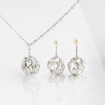 Gianna - Net Freshwater Pearl Earrings Best Gift for Her - Pearlorious Jewellery