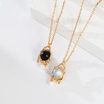 Hannah - Opal Crystal and Black Obsidian Crystal Necklace - Pearlorious Jewellery
