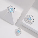 Irene - Sterling Silver and Natural Topaz Ring - Pearlorious Jewellery