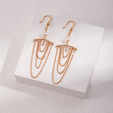 Jessica - Sterling Silver Chains Drop Earrings - Pearlorious Jewellery