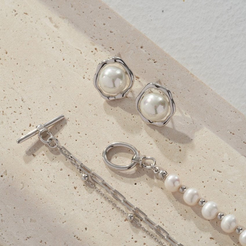 Jessica - Sterling Silver Pearl Necklace - Pearlorious Jewellery