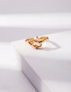 Kylie - Sterling Silver and Zircon Ring - Pearlorious Jewellery