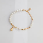 Layla - Baroque Pearl Bracelet elegant gold vermeil and sterling silver best gift for her - Pearlorious Jewellery