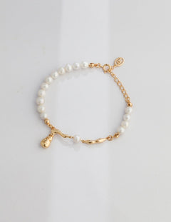 Layla - Baroque Pearl Bracelet elegant gold vermeil and sterling silver best gift for her - Pearlorious Jewellery