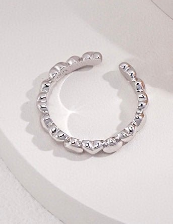 Leah - Love Heart Rings - Pearlorious Jewellery