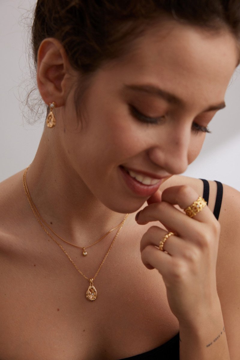 Leah - Love Heart Rings - Pearlorious Jewellery