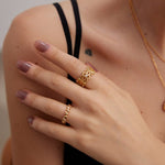 Leah - Love Heart Rings - Pearlorious Jewellery