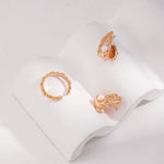Leah - Sterling Silver Leaf Earrings - Pearlorious Jewellery