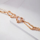 Lilian - Love Heart Opal Bracelet Sterling Silver Bracelet Best Gift for Girls - Pearlorious Jewellery