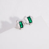 Maddie - Love Heart Green Strawberry Quartz Earrings - Pearlorious Jewellery