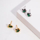 Maddie - Love Heart Green Strawberry Quartz Earrings - Pearlorious Jewellery