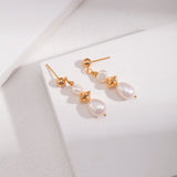 Mandee - Sterling Silver and Baroque Pearl Drop Earrings - Pearlorious Jewellery