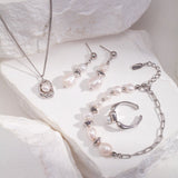 Mandee - Sterling Silver and Baroque Pearl Drop Earrings - Pearlorious Jewellery