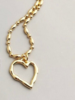 Melinda - Love Heart Pendant Sterling Silver Necklace - Pearlorious Jewellery