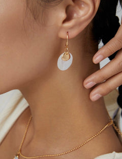 Melisa - Mother of Pearl Drop Earrings - Pearlorious Jewellery