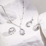 Melisa - Ｍother Of Pearl Sterling Silver Earrings - Pearlorious Jewellery