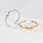 Mia - Sterling Silver and Freshwater Pearl Bangle - Pearlorious Jewellery