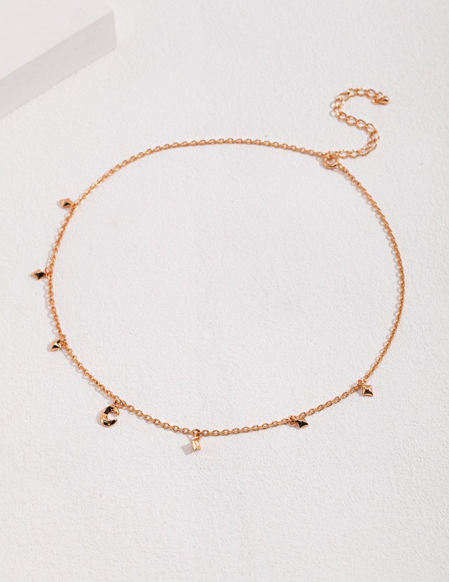 Millie - Moon and Star Sterling Silver Necklace - Pearlorious Jewellery